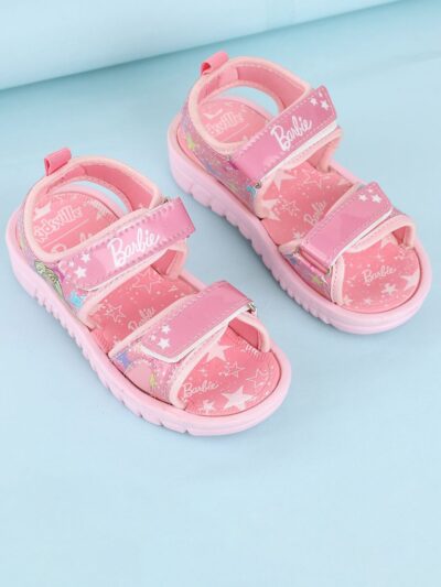 Girls Barbie Printed Sandals
