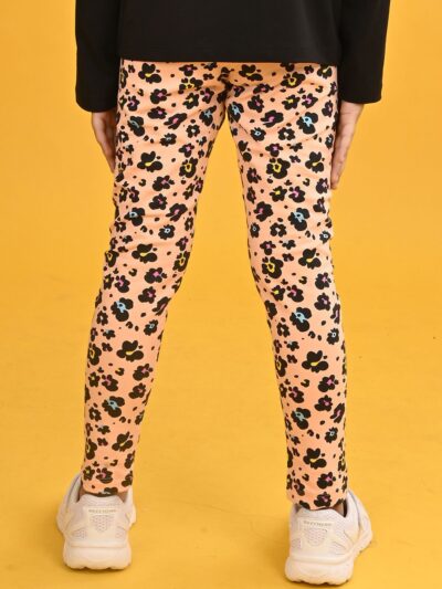 Girls Printed Ankle-Length Leggings